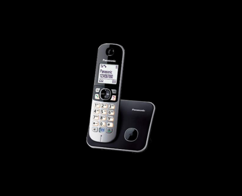 KX-TG6811 Elegancki telefon z białym LCD