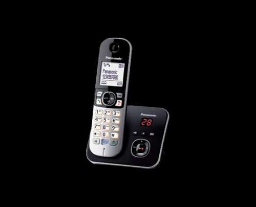 KX-TG6821 Elegancki telefon z białym LCD